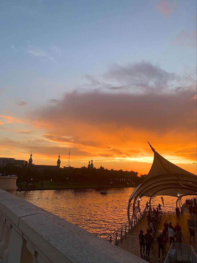 sunset riverwalk tampa