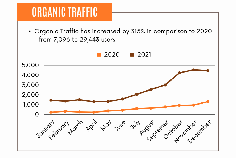 ViscoGen Organic Traffic Year Over Year
